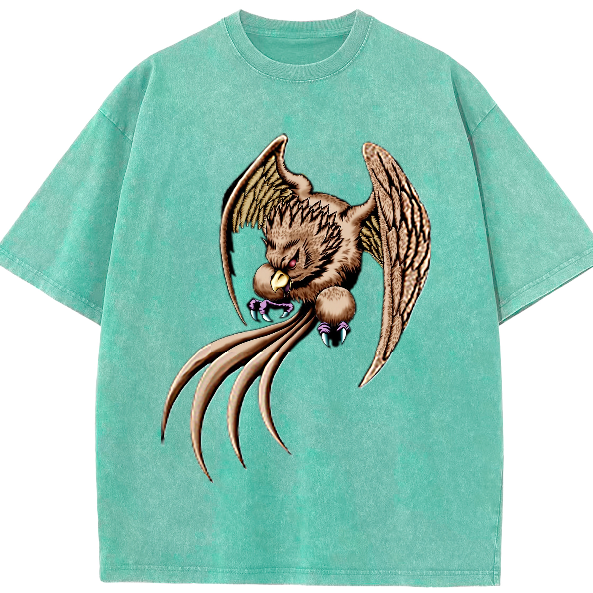 （画像用） 遊☆戯☆王 Yu-Gi-Oh! 綿100% ヴィンテージ風 半袖Tシャツ（フロントプリント）
